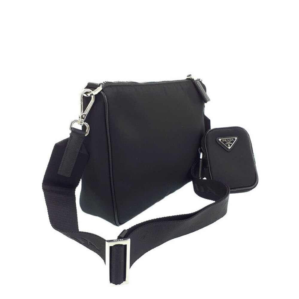 Prada shoulder ReNylon Messenger black Crossbody